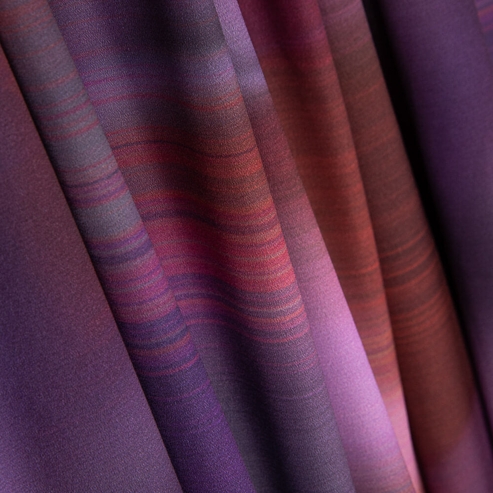 Satén Spandex Difuminado Magenta - Ribes y Casals