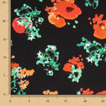 Satén Poliéster Amapolas Rojas - Ribes y Casals