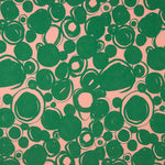 Twill Poliéster Círculos Verde - Ribes y Casals