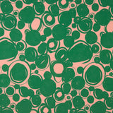 Twill Poliéster Círculos Verde - Ribes y Casals