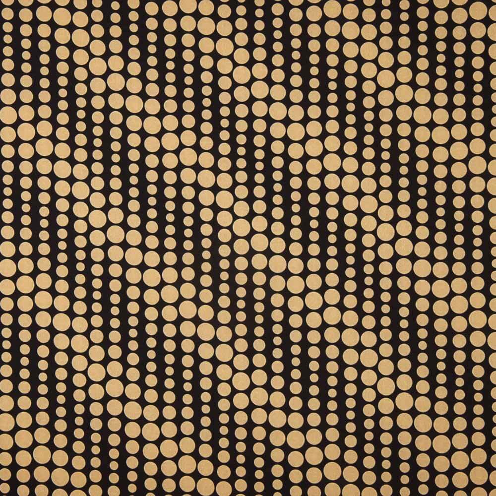 Twill Poliéster Lunares Negro - Ribes y Casals
