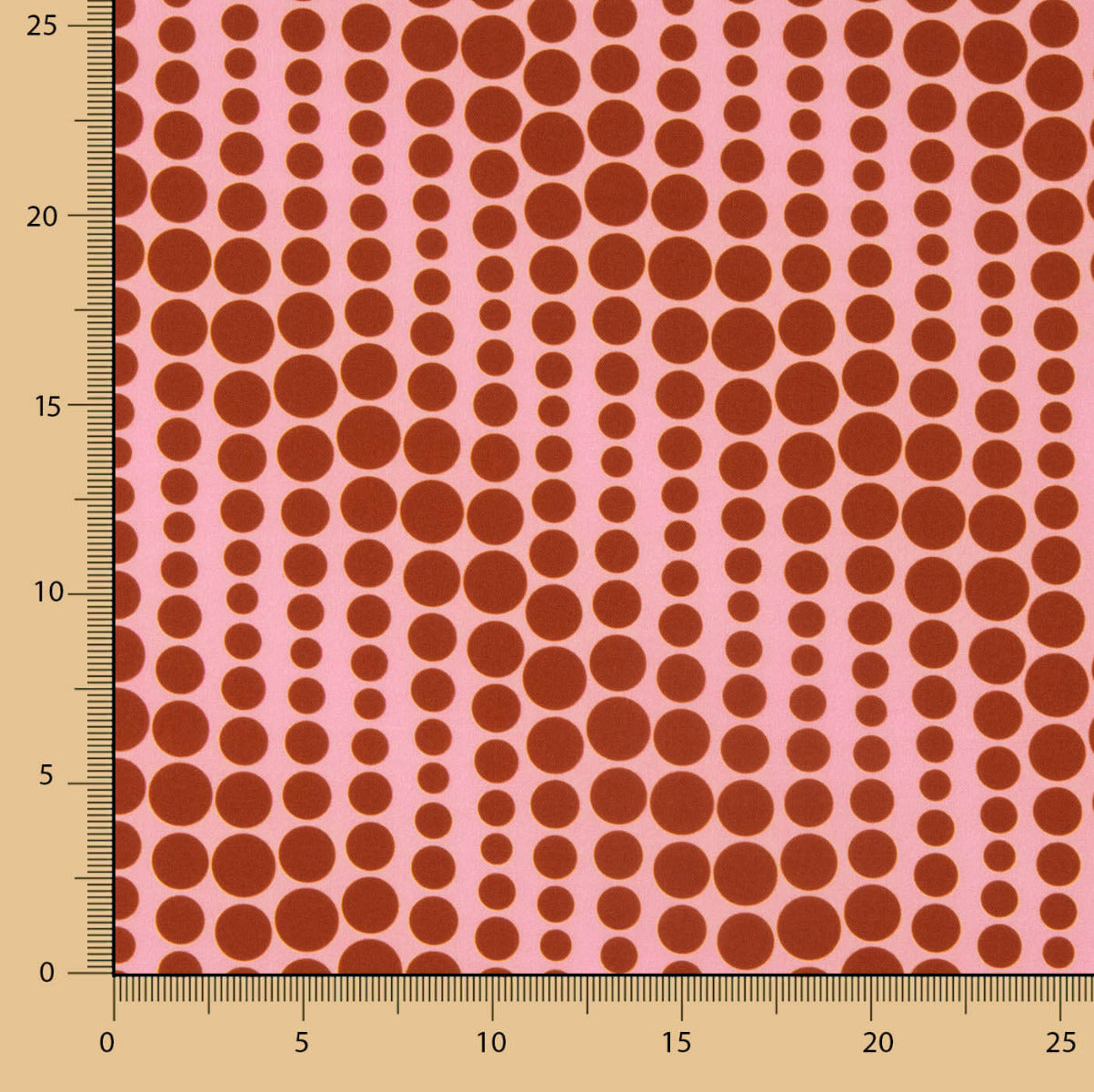 Twill Poliéster Lunares Rosa - Ribes y Casals