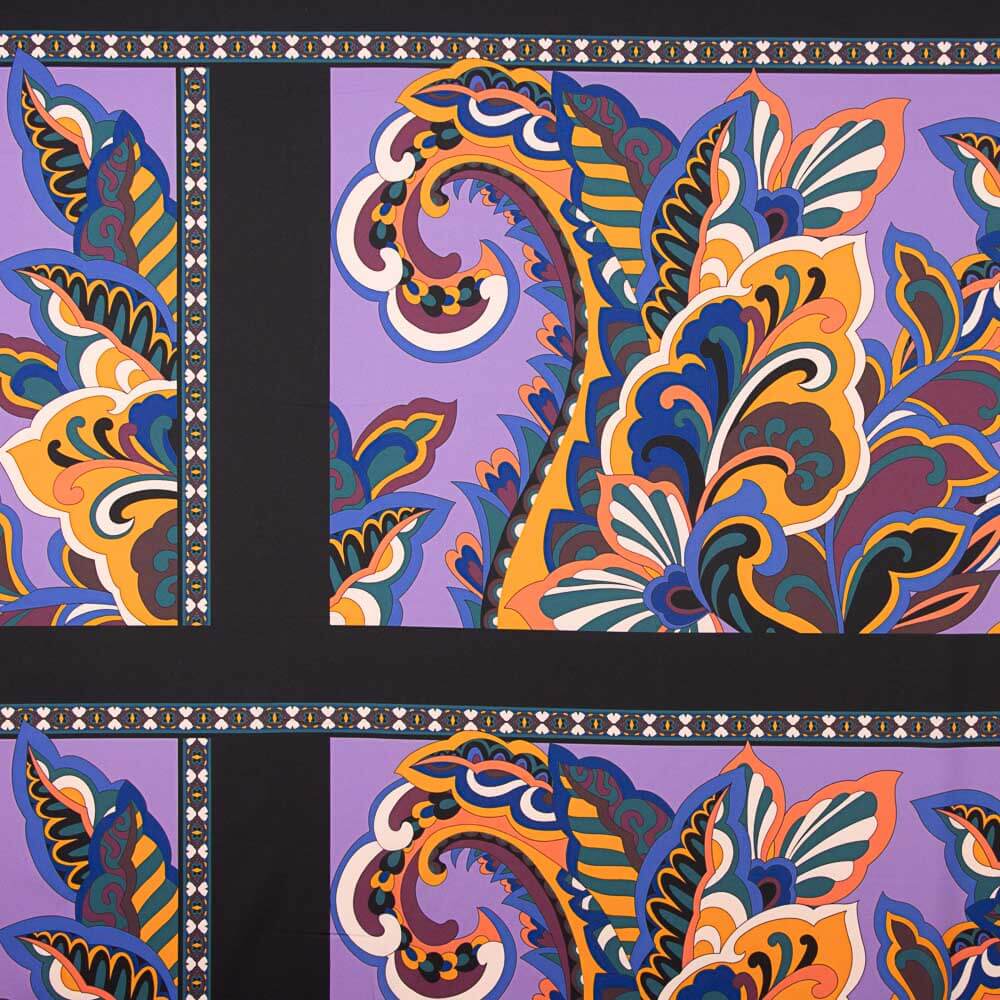 Twill Pucci Cenefa Morados - Ribes y Casals