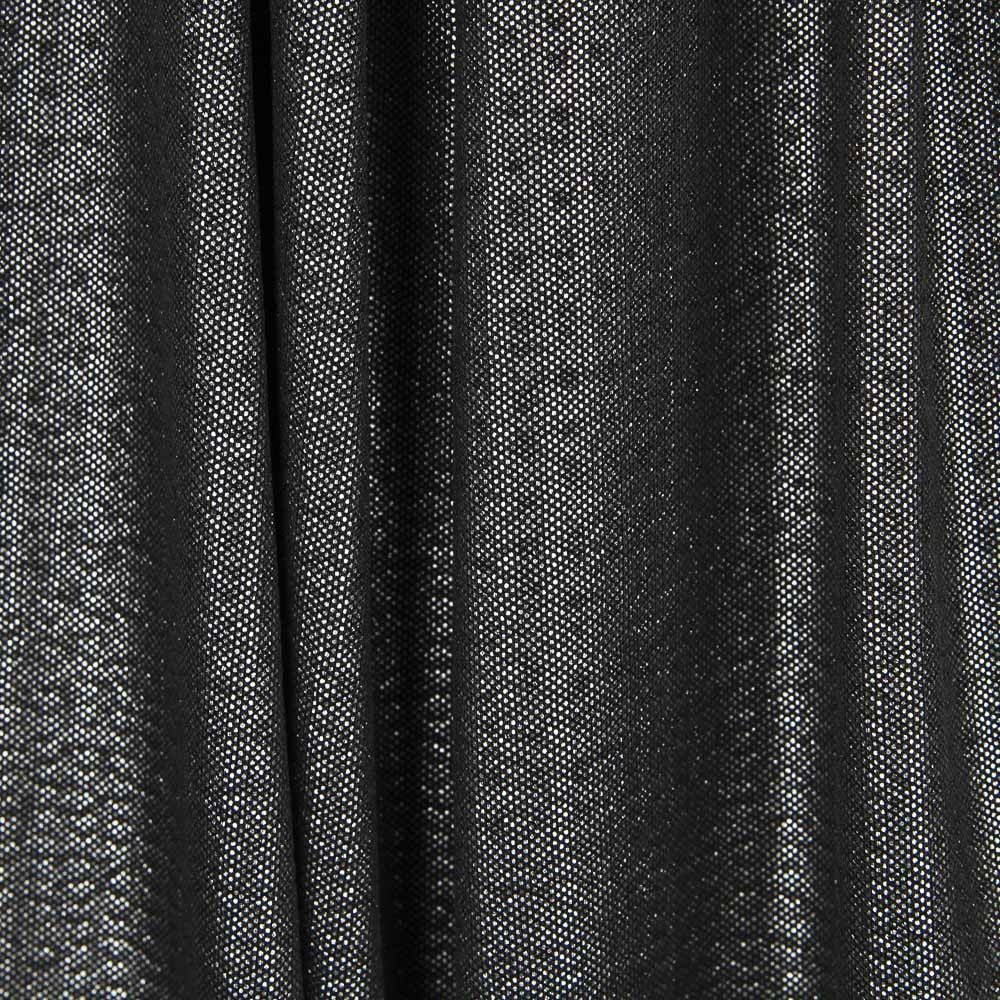 Seersucker Foil Printed Plata Negro - Ribes y Casals