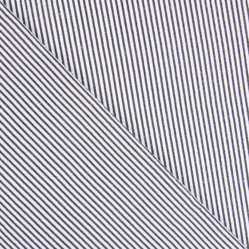 Tela Seersucker Rayas Marengo - Ribes y Casals