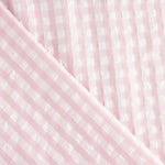 Seersucker Tencel Cuadros Maxi Rosa - Ribes y Casals