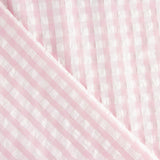 Seersucker Tencel Cuadros Maxi Rosa - Ribes y Casals