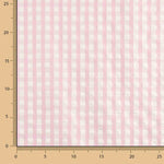Seersucker Tencel Cuadros Maxi Rosa - Ribes y Casals