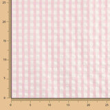 Seersucker Tencel Cuadros Maxi Rosa - Ribes y Casals