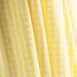 Seersucker Tencel Cuadros Mini Amarillo - Ribes y Casals