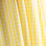 Seersucker Tencel Cuadros Mini Amarillo - Ribes y Casals