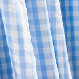 Seersucker Tencel Cuadros Maxi Azul - Ribes y Casals