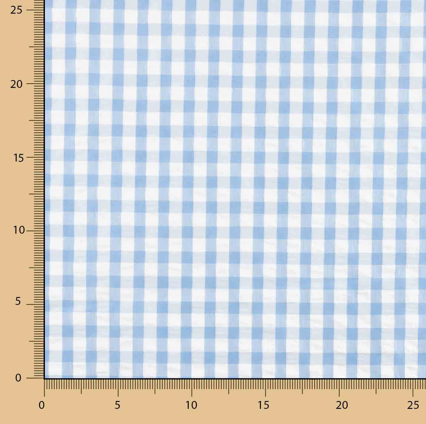 Seersucker Tencel Cuadros Maxi Azul - Ribes y Casals