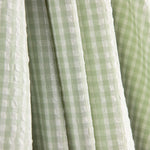 Seersucker Tencel Cuadros Mini Verde - Ribes y Casals