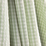 Seersucker Tencel Cuadros Mini Verde - Ribes y Casals