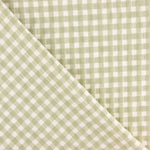 Algodón Seersucker Cuadro Medio Verde Anís - Ribes y Casals