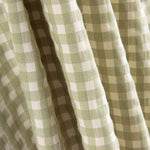 Algodón Seersucker Cuadro Medio Verde Anís - Ribes y Casals