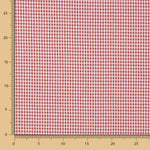 Algodón Seersucker Cuadro Mini Burdeos - Ribes y Casals