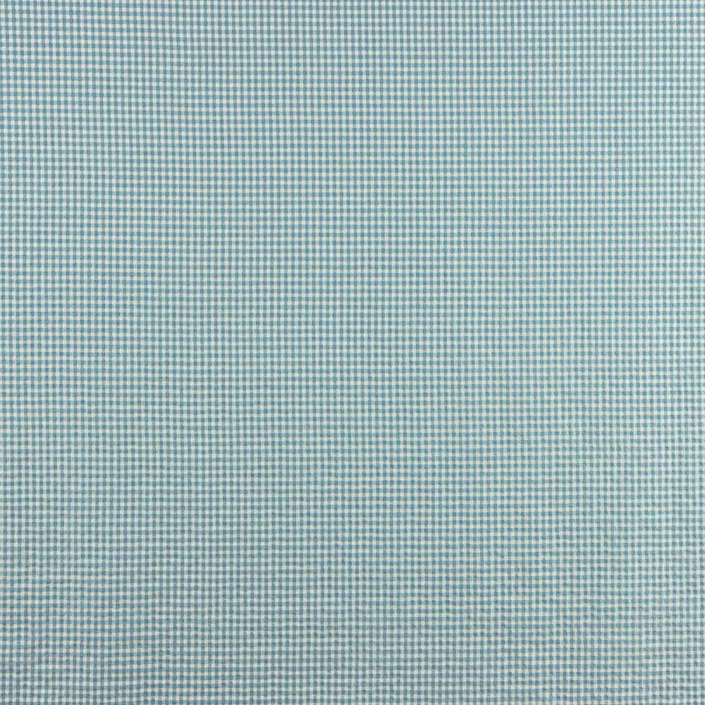 Algodón Seersucker Cuadro Mini Verde Agua - Ribes y Casals