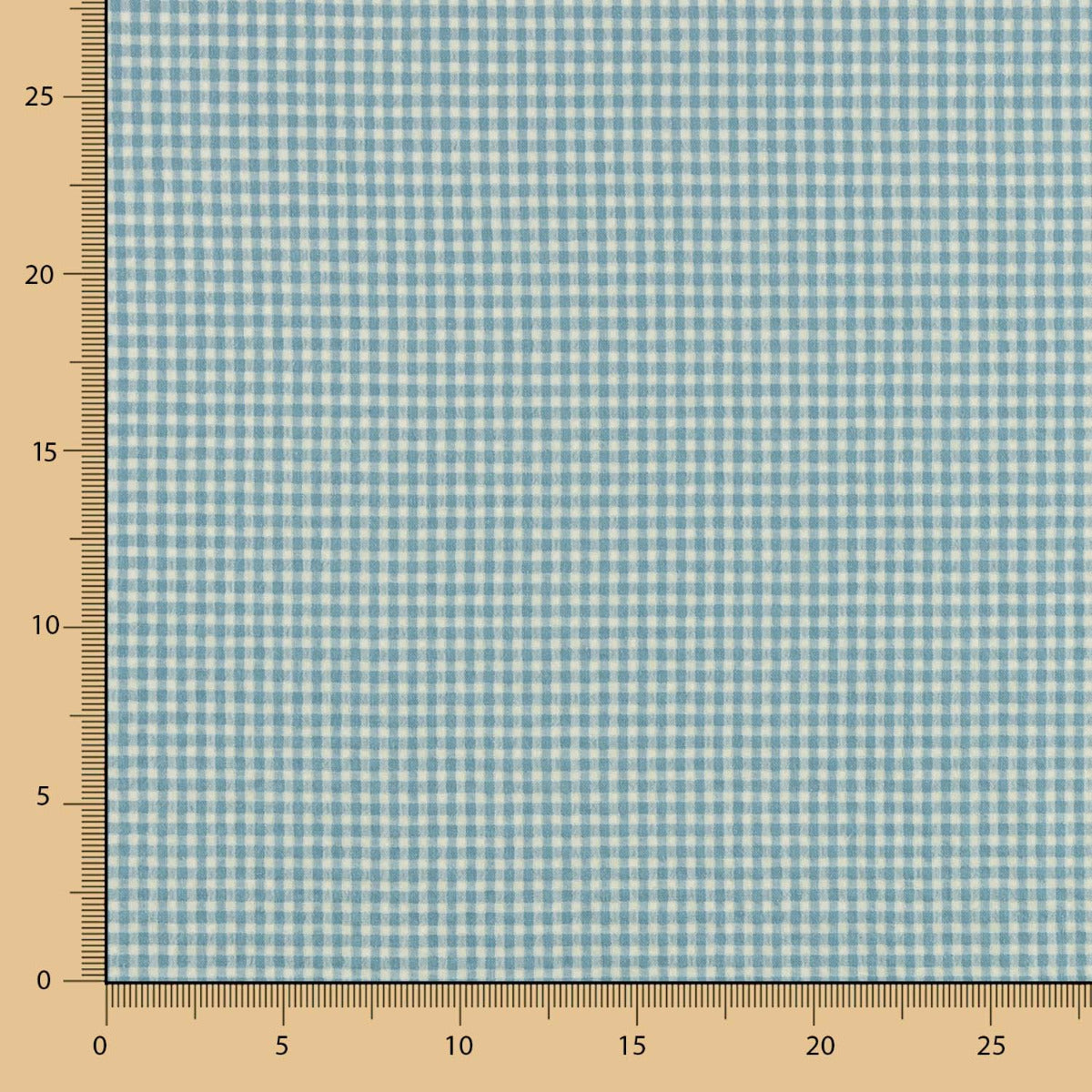 Algodón Seersucker Cuadro Mini Verde Agua - Ribes y Casals