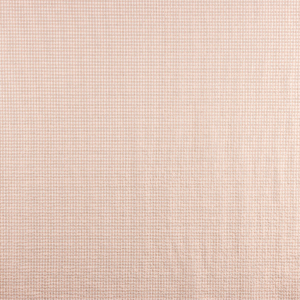 Algodón Seersucker Cuadro Mini Rosa - Ribes y Casals