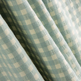 Algodón Seersucker Cuadro Verde Plomo - Ribes y Casals