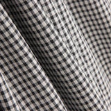 Algodón Seersucker Cuadro Mini Negro - Ribes y Casals