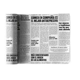 Servilletas Reutilizables Newspaper 20x20cm 12uds - Ribes y Casals