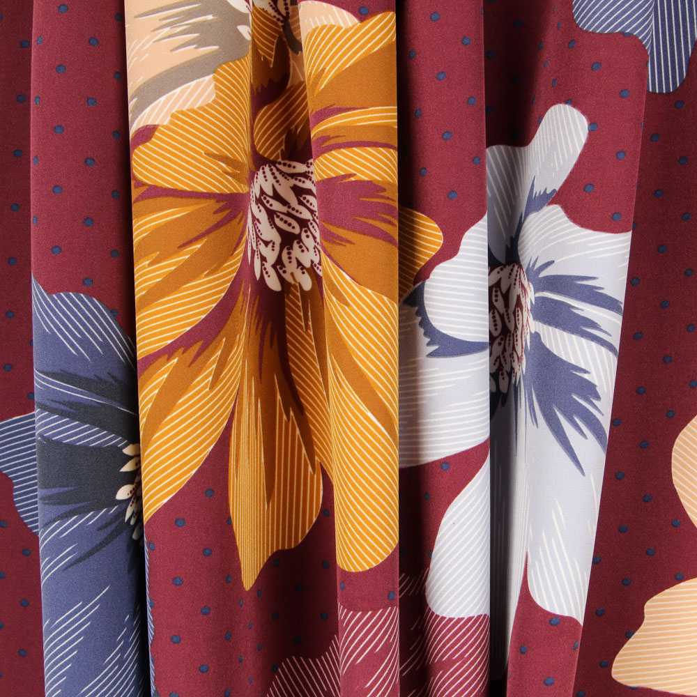 Spandex Floral Bourdeos - Ribes y Casals