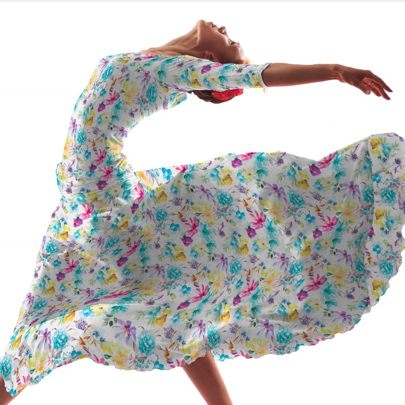 Stretch Flamenca Tropicana Amarillo - Ribes y Casals