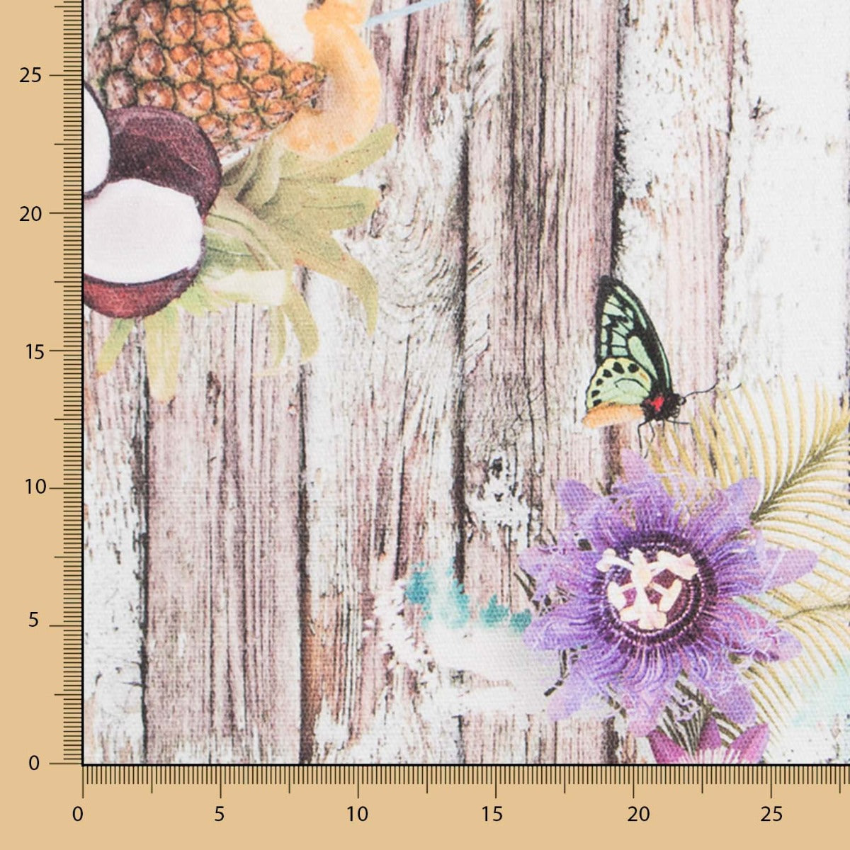 Tapicería Algodón Madera Loros - Ribes y Casals