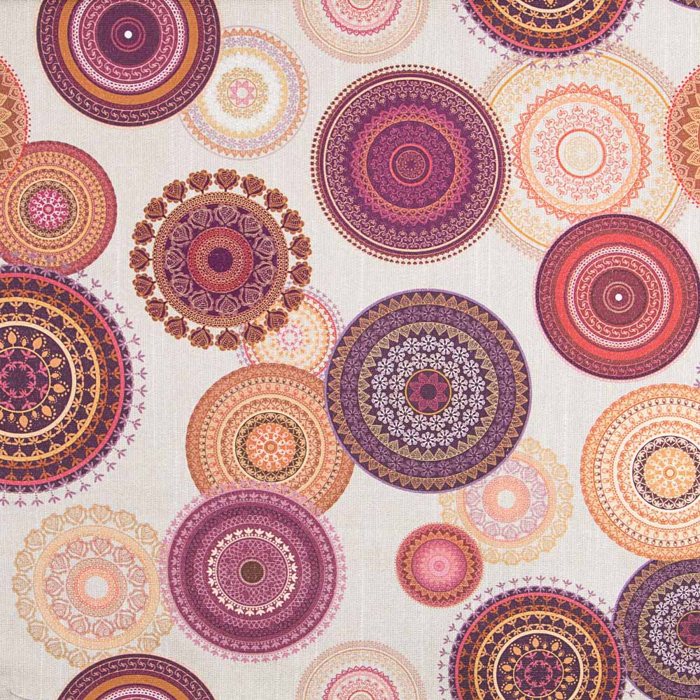 Tapicería Algodón Mandala Piedra - Ribes y Casals