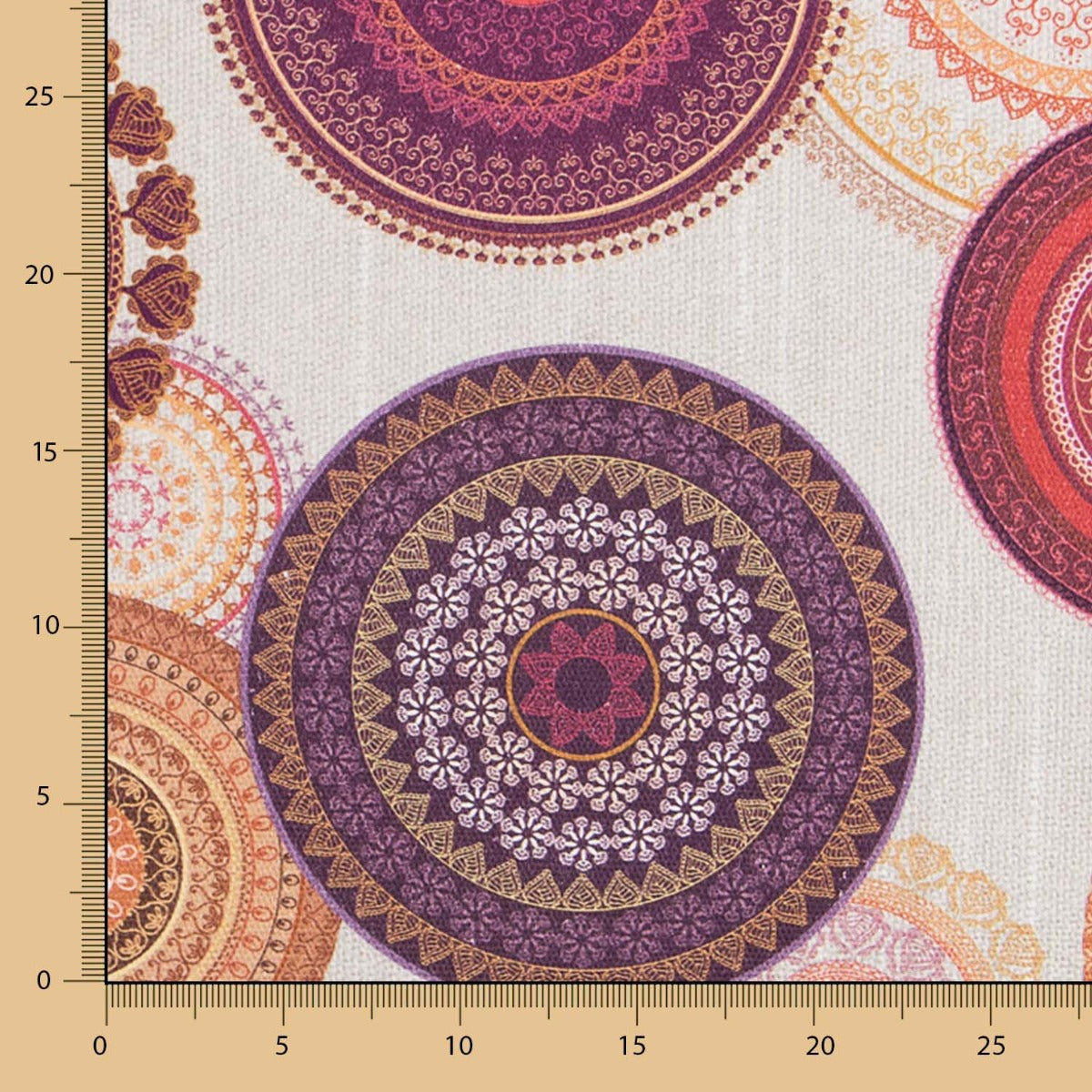 Tapicería Algodón Mandala Piedra - Ribes y Casals