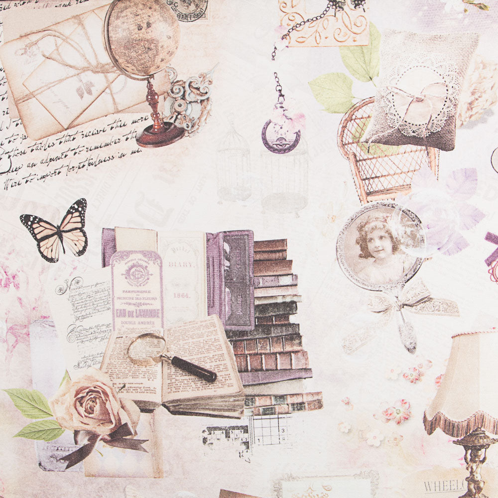 Tapicería Algodón Vintage Lavanda - Ribes y Casals