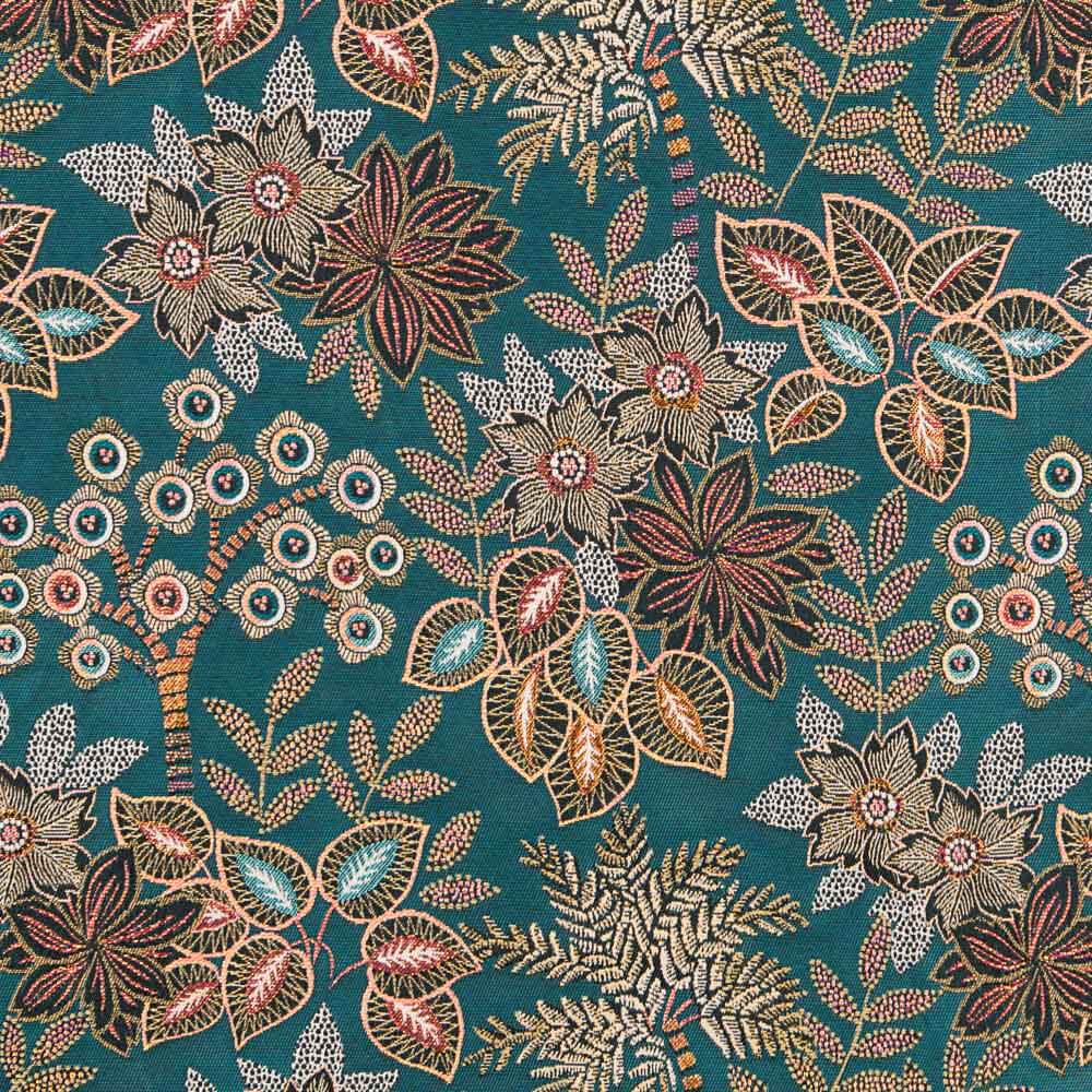 Tapicería Jacquard Floral Canard Brillante - Ribes y Casals