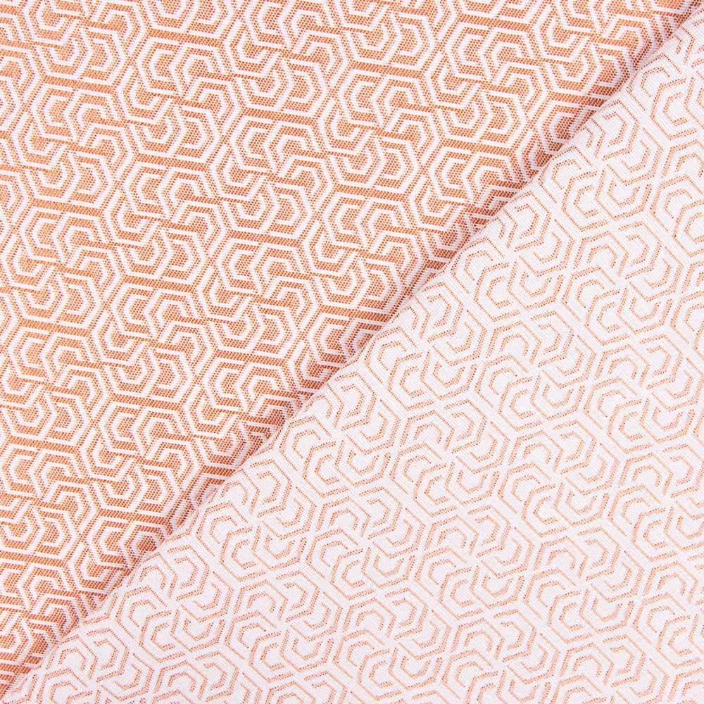 Tapicería Jacquard Geo Naranja - Ribes y Casals