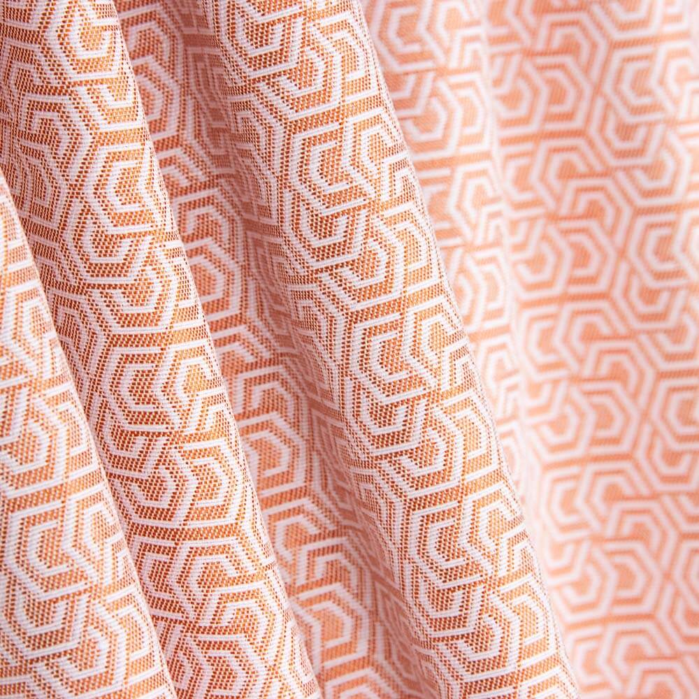 Tapicería Jacquard Geo Naranja - Ribes y Casals