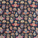 Tapicería Jacquard Fantasía Azul Noche - Ribes y Casals