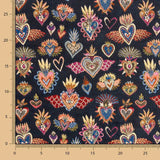 Tapicería Jacquard Fantasía Azul Noche - Ribes y Casals