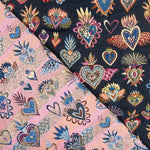 Tapicería Jacquard Fantasía Azul Noche - Ribes y Casals