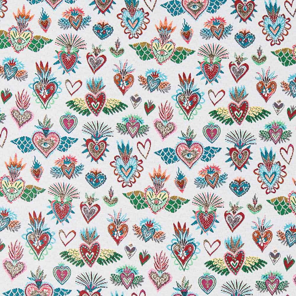 Tapicería Jacquard Fantasía Blanca - Ribes y Casals