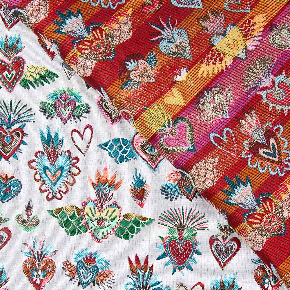 Tapicería Jacquard Fantasía Blanca - Ribes y Casals