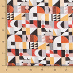 Tapicería Jacquard Geométrico Rojo - Ribes y Casals