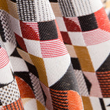 Tapicería Jacquard Geométrico Rojo - Ribes y Casals