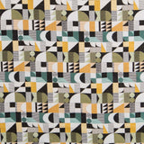 Tapicería Jacquard Geométrico Verde - Ribes y Casals