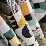 Tapicería Jacquard Geométrico Verde - Ribes y Casals