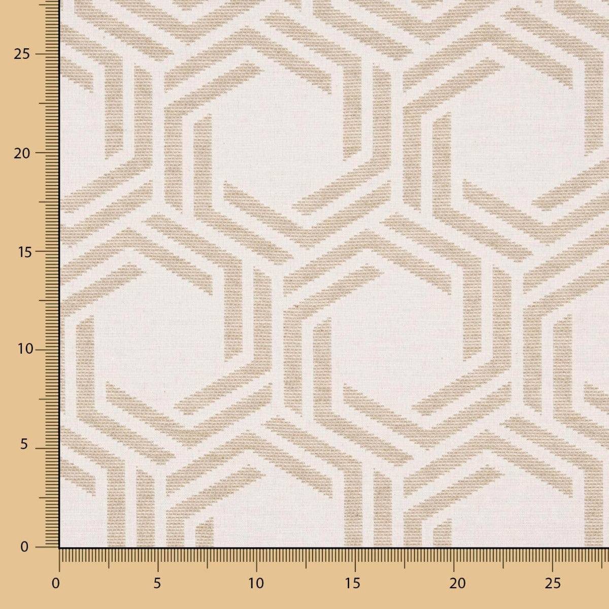 Tapicería Jacquard Hexa Beige - Ribes y Casals