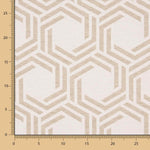 Tapicería Jacquard Hexa Beige - Ribes y Casals