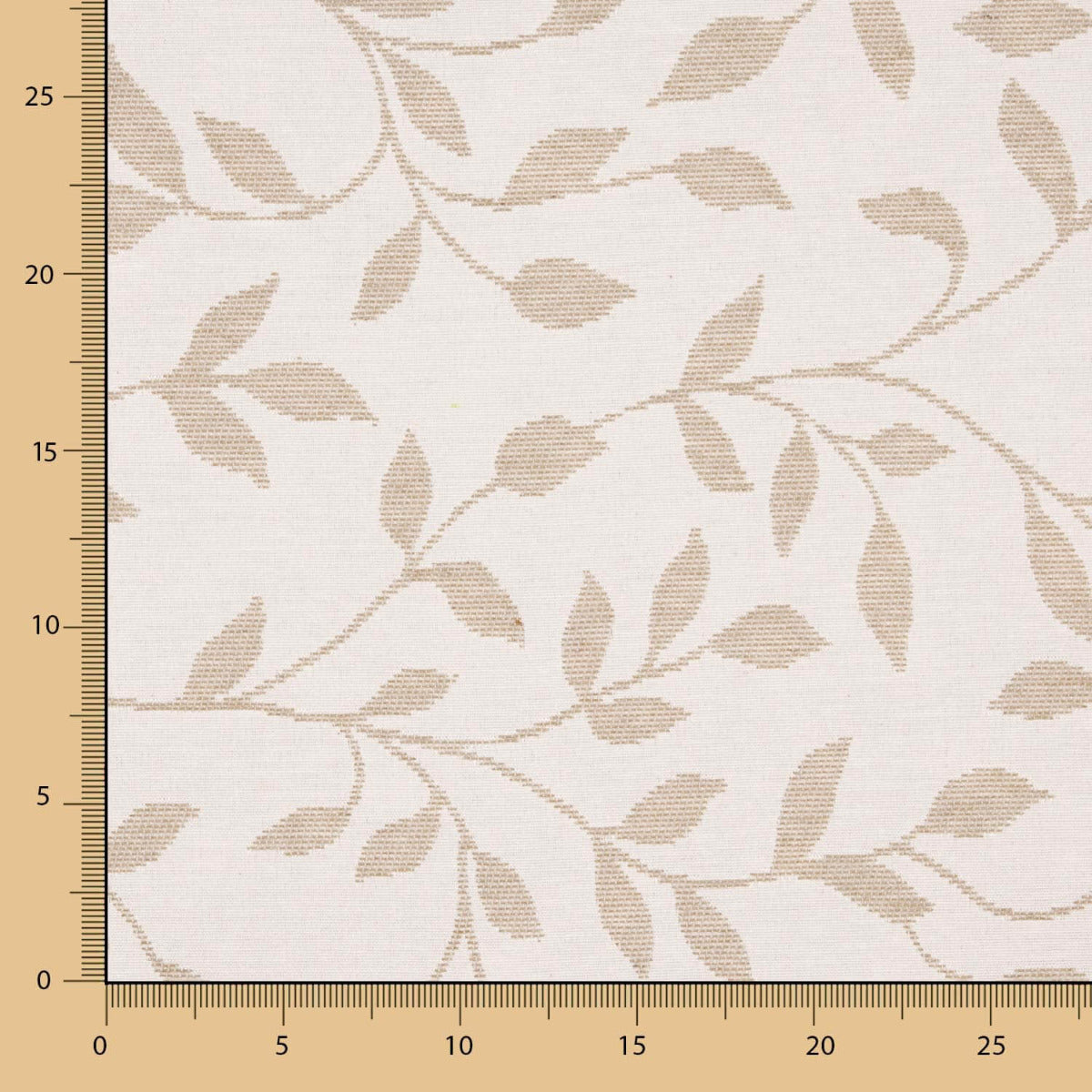 Tapicería Jacquard Hojas Beige - Ribes y Casals