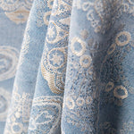 Tapicería Jacquard Mandala Azul Denim - Ribes y Casals